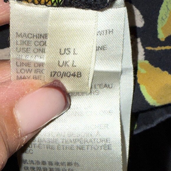 Free People Charile Printed Button Down Tunic Mini Dress Large Oversize - Picture 6 of 15